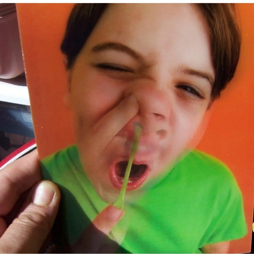 south park or boy picking nose 1pc motion holographic birthday card NW funny fun